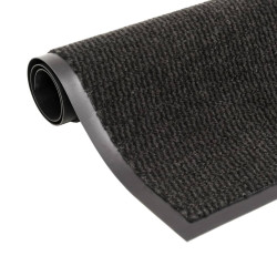 Tapete controlo de pó retangular tufado 90x150 cm preto