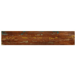 Tampo de mesa retangular 160x30x3,8cm madeira recuperada maciça