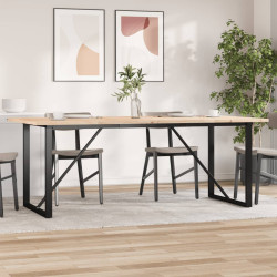 Mesa de jantar estrutura o 200x100x75,5 cm pinho/aço