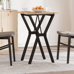 Mesa de jantar estrutura em y 50x50x75,5 cm pinho/aço