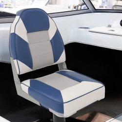 2 Pcs conjunto assento de barco dobrável com encosto alto