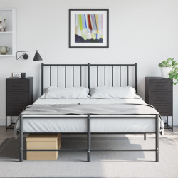 Mesas de cabeceira 2 pcs 36x39x78 cm aço preto