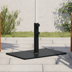 Base de guarda-sol para postes de ø32/38/48 mm 15 kg retangular
