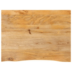 Tampo de mesa c/ borda viva 80x60x3,8 cm mangueira maciça