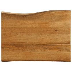 Tampo de mesa c/ borda viva 80x60x3,8 cm mangueira maciça
