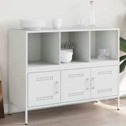 Aparador 100,5x39x79 cm aço branco
