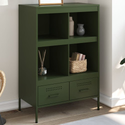 Móvel alto 68x39x101,5 cm aço verde azeitona