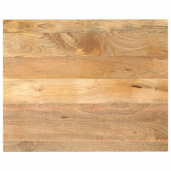 Tampo de mesa retangular 90x80x3,8 cm mangueira maciça