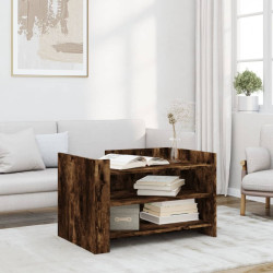 Mesa de centro 80x50x50 cm derivados de madeira carvalho fumado