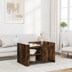 Mesa de centro 80x50x50 cm derivados de madeira carvalho fumado