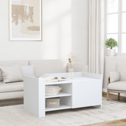 Mesa de centro 100x50x50 cm derivados de madeira branco