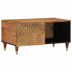 Mesa de centro 80x50x40 cm madeira de mangueira maciça