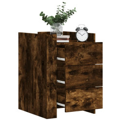 Mesa cabeceira 45x50x65 cm derivados de madeira carvalho fumado