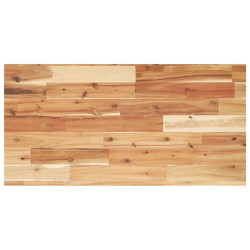 Tampo p/ móvel de wc 100x40x2cm acácia maciça acabamento a óleo