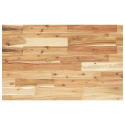 Tampo p/ móvel de wc 100x50x4cm acácia maciça acabamento a óleo