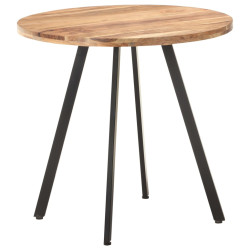 Mesa de jantar 80 cm madeira de acácia maciça