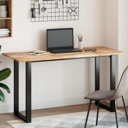 Tampo de mesa retangular 120x60x2 cm madeira de acácia maciça