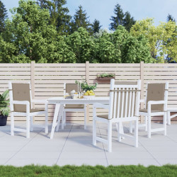 Almofadões lombares p/ cadeiras de jardim 4pcs oxford cinza-AC.
