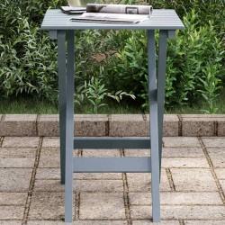 Mesa de apoio dobrável madeira de álamo maciça cinzento