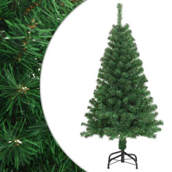 Árvore de natal artificial com ramos grossos 150 cm PVC verde