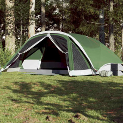 Tenda familiar estilo cabana para 6 pessoas impermeável verde