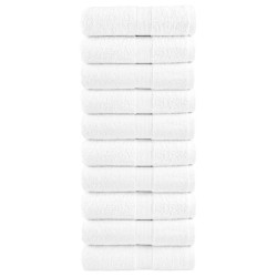 Toalhas de bidé premium solund 10 pcs 30x50 cm 600 gsm branco