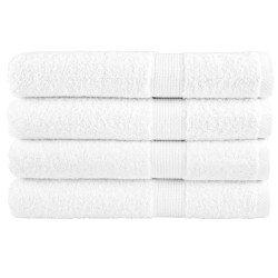 Toalhas premium solund 4 pcs 100x200 cm 600 gsm branco