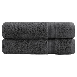 Toalhas de banho premium solund 2pcs 70x140cm 600gsm antracite