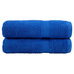 Toalhas de banho premium solund 2 pcs 70x140 cm 600 gsm azul