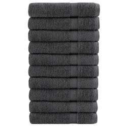 Toalhas premium solund 10 pcs 100x200 cm 600 gsm antracite