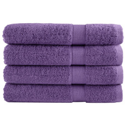 Toalhas de sauna premium solund 4 pcs 80x200 cm 600 gsm roxo