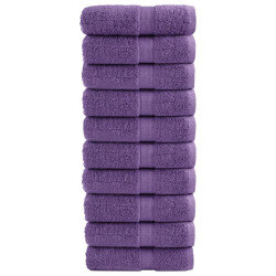 Toalhas de rosto premium solund 10 unidades roxo 30x30 cm 600 g/m²
