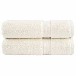 Toalhas de mãos premium solund 2pcs 50x100 cm 600 gsm creme