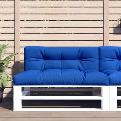 Almofadões para móveis de paletes 2 pcs tecido azul real