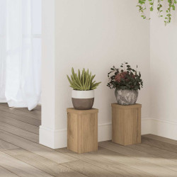 Suportes p/ plantas 2 pcs 10x10x18 cm derivados madeira