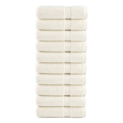 Toalhas de banho premium solund 10 pcs 70x140 cm 600 gsm creme
