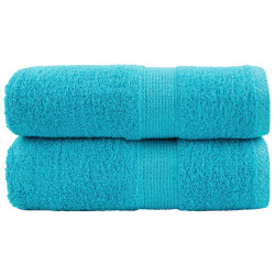 Toalhas de bidé premium solund 2 pcs 30x50 cm 600 gsm turquesa