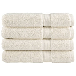 Toalhas premium solund 4 pcs 100x200 cm 600 gsm creme