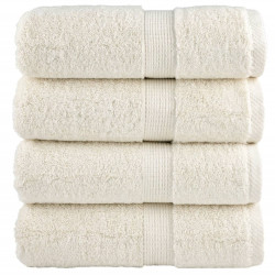 Toalhas de bidé premium solund 4 pcs 30x50 cm 600 gsm creme