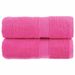 Toalhas de rosto premium solund 2 peças rosa 30x30 cm 600 g/m²