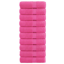 Toalhas de bidé premium solund 10 pcs 30x50 cm 600 gsm rosa