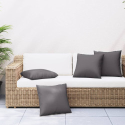 Almofadas de sofá 4 pcs 50x50 cm tecido antracite