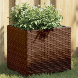 Vaso de jardim 36x30x32 cm vime PE castanho