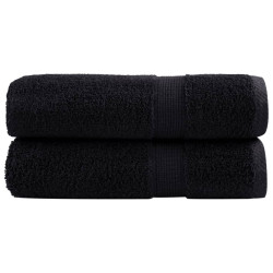 Toalhas de banho premium solund 2 pcs 100x150 cm 600 gsm verde