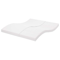 Colchão de espuma 160x210 cm 7 zonas dureza 20 ild branco