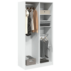 Roupeiro 100x50x200 cm contraplacado branco