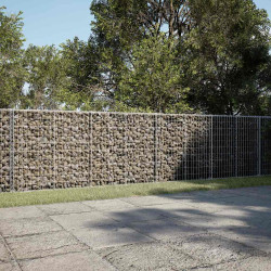 Cesto gabião com cobertura 800x50x100 cm ferro galvanizado