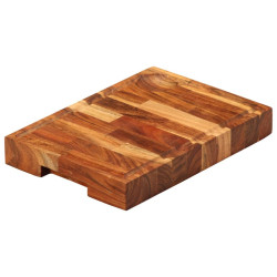 Tábua de cortar 30x21x4 cm madeira de acácia maciça