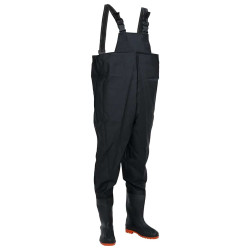 Jardineiras com botas tamanho 40 preto
