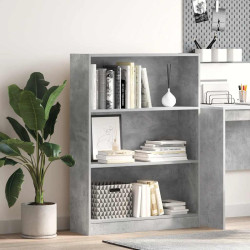 Estante 80x24x109 cm derivados de madeira cinzento cimento